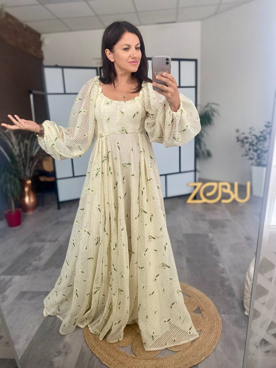 Sonja Embroided Maternity Unique Boho Dresses - Pregnancy - maternity clothes - ZeBu Be You