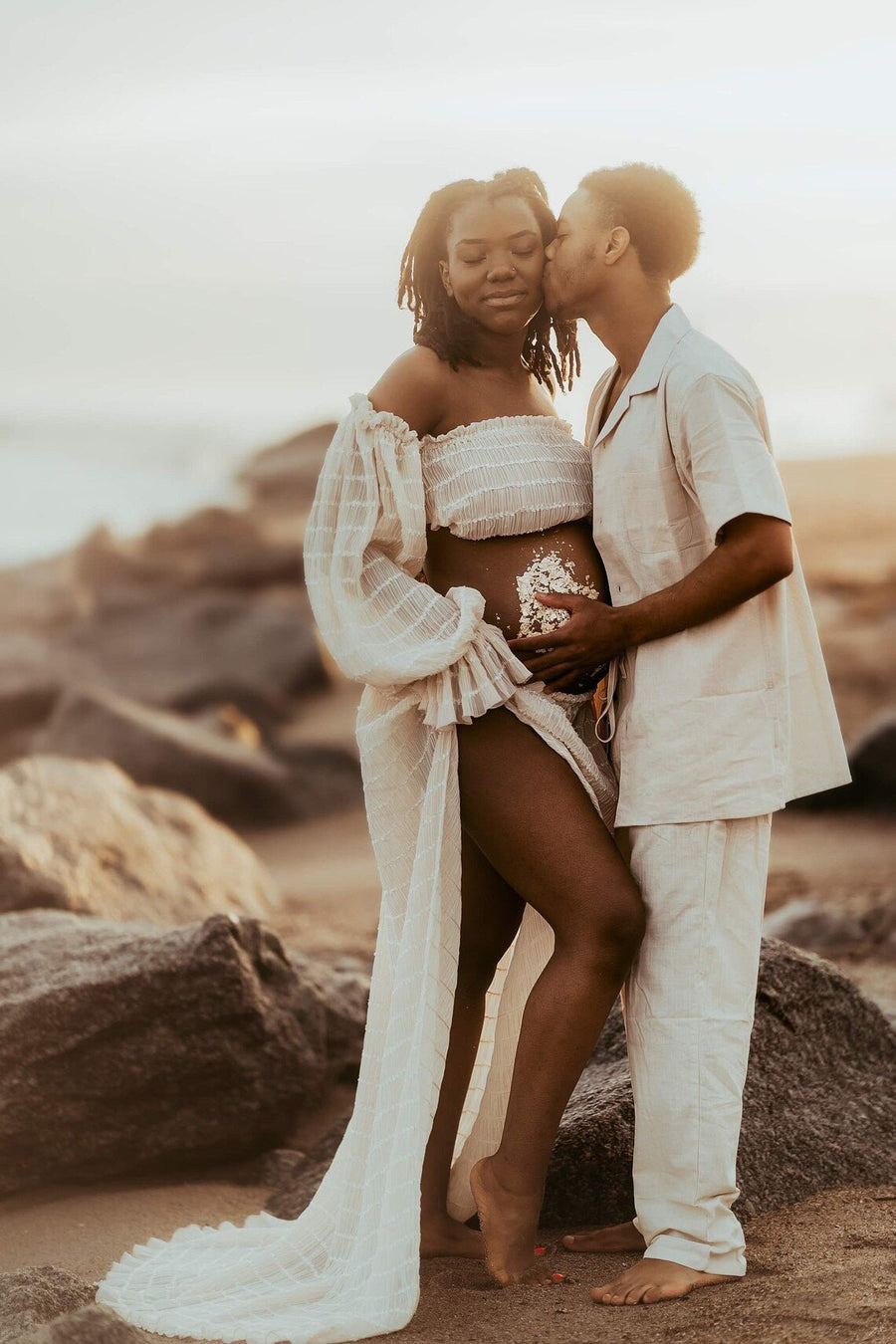 Spring Breeze Chiffon Maternity Unique Boho Dresses - Pregnancy - maternity clothes - ZeBu Be You