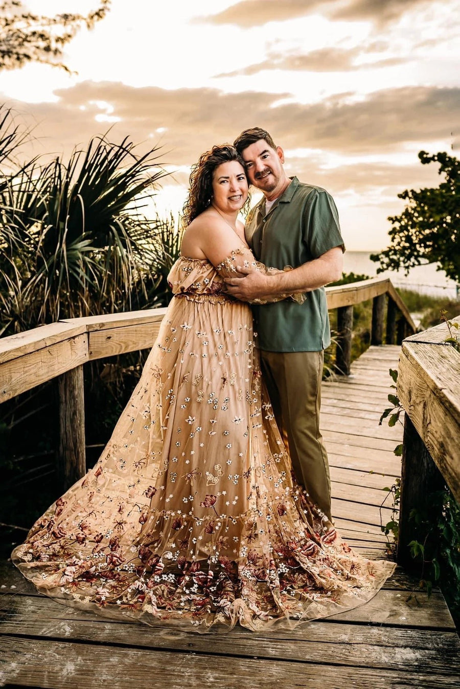 Spring Meadow /Blush/ Maternity Tulle Unique Boho Dresses - Pregnancy - maternity clothes - ZeBu Be You