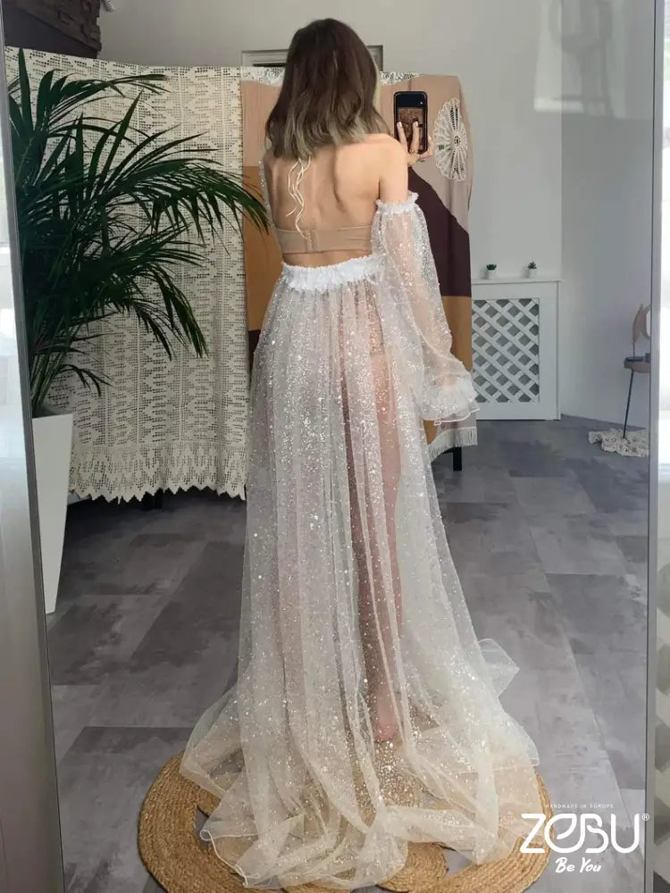 Stella Maternity Tulle Wedding Dresses Unique Boho
