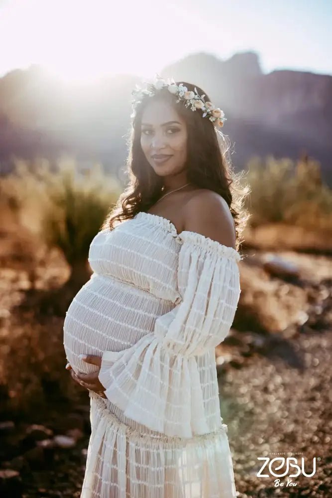 Summer Breeze Maternity Soft Chiffon Unique Boho Dresses - Pregnancy - maternity clothes - ZeBu Be You