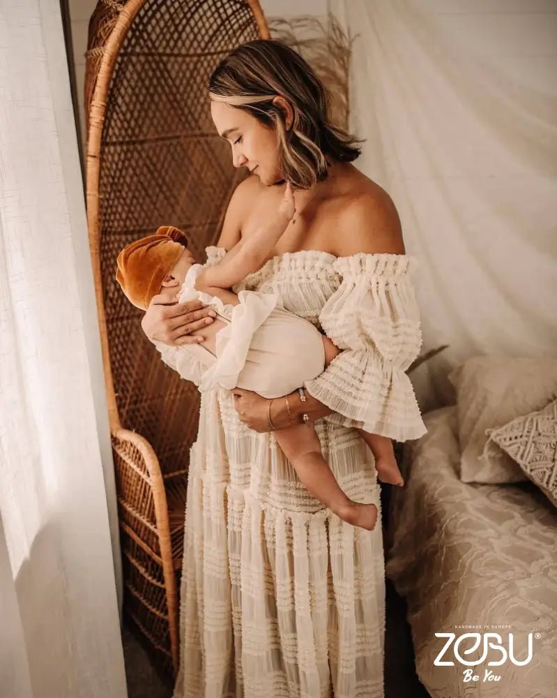 Summer Breeze Maternity Soft Chiffon Unique Boho Dresses - Pregnancy - maternity clothes - ZeBu Be You