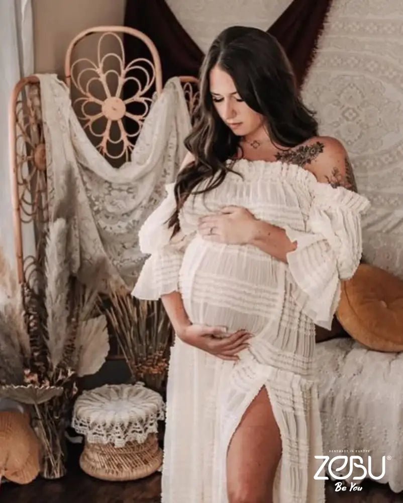Summer Breeze Maternity Soft Chiffon Unique Boho Dresses - Pregnancy - maternity clothes - ZeBu Be You