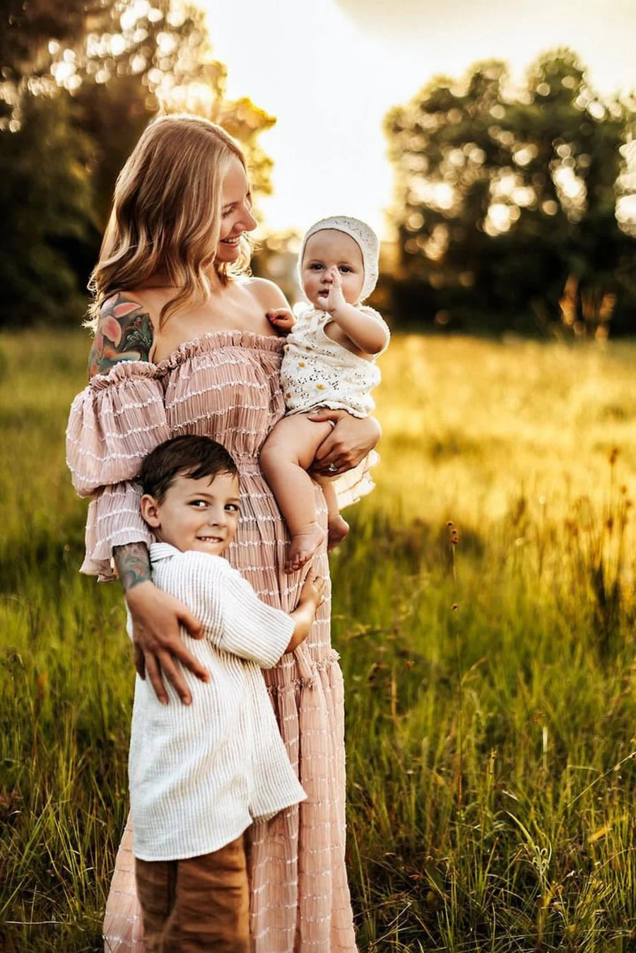 Summer Breeze Maternity Soft Chiffon Unique Boho Dresses - Pregnancy - maternity clothes - ZeBu Be You