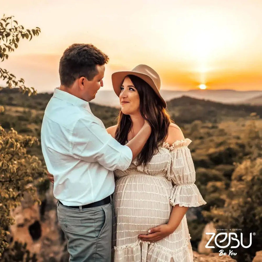 Summer Breeze Maternity Soft Chiffon Unique Boho Dresses - Pregnancy - maternity clothes - ZeBu Be You