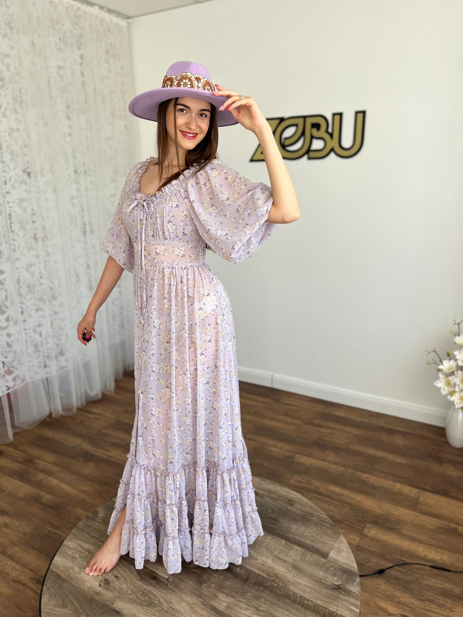Sunset - Maternity Gauze Unique Boho Dresses - Pregnancy - maternity clothes - ZeBu Be You