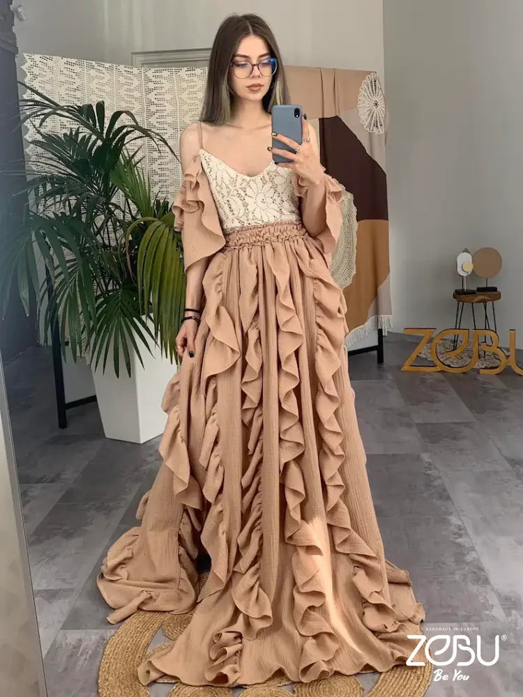 Surprise Maternity Gauze Lace Unique Boho Dresses Dresses