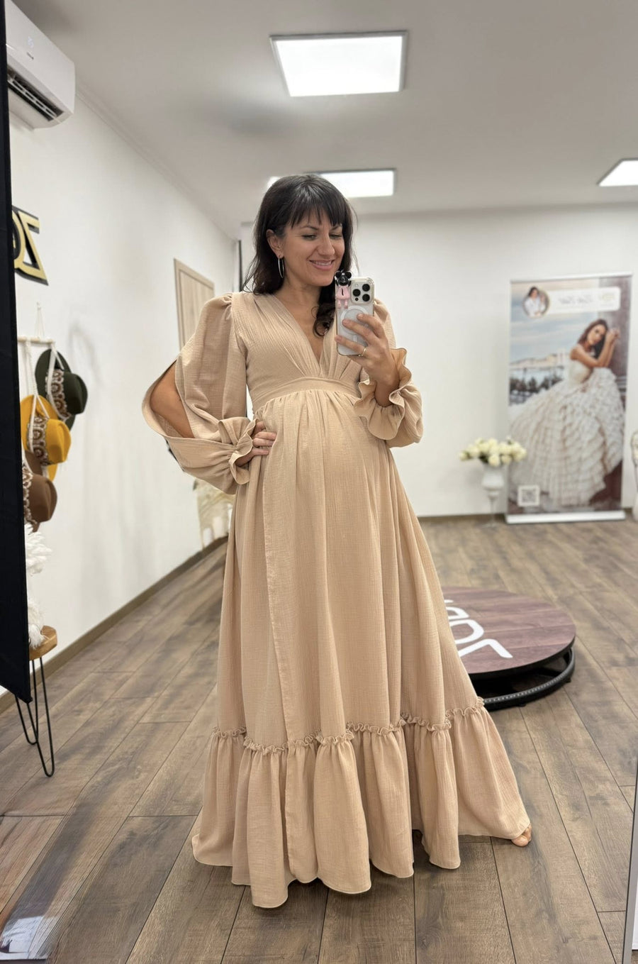 Veiled Beauty - Maternity Gauze Unique Boho Dresses - Pregnancy - maternity clothes - ZeBu Be You