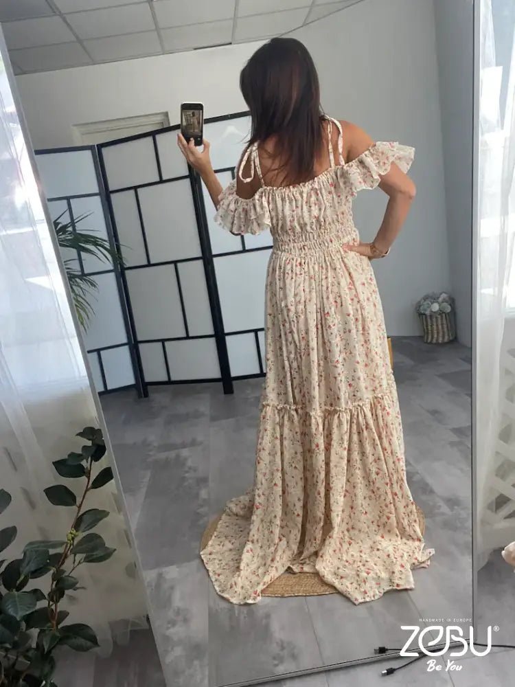 Wanderer Maternity Chiffon Unique Boho Dresses - Pregnancy - maternity clothes - ZeBu Be You