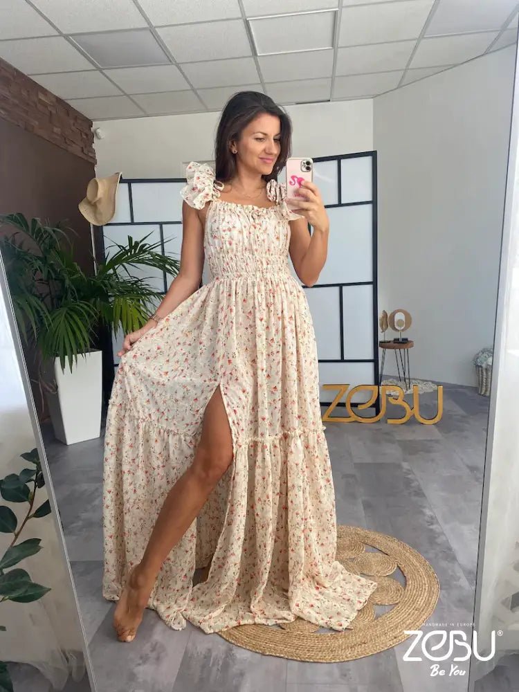 Wanderer Maternity Chiffon Unique Boho Dresses - Pregnancy - maternity clothes - ZeBu Be You