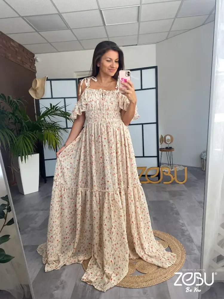 Wanderer Maternity Chiffon Unique Boho Dresses - Pregnancy - maternity clothes - ZeBu Be You