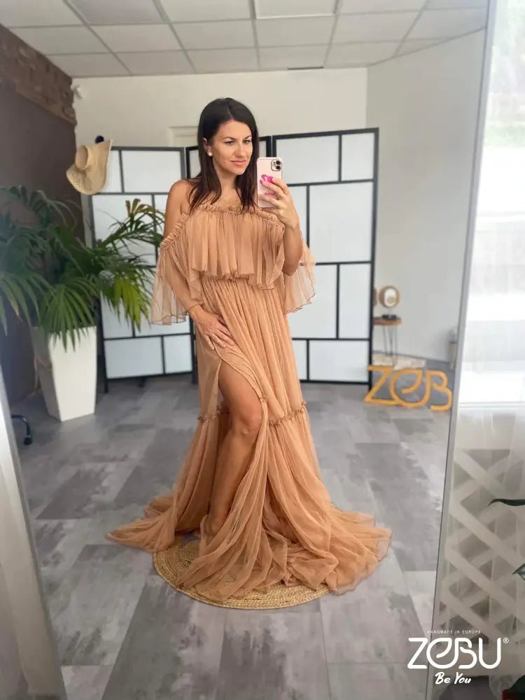 Whisper Maternity Tulle Unique Boho Dresses - Pregnancy - maternity clothes - ZeBu Be You