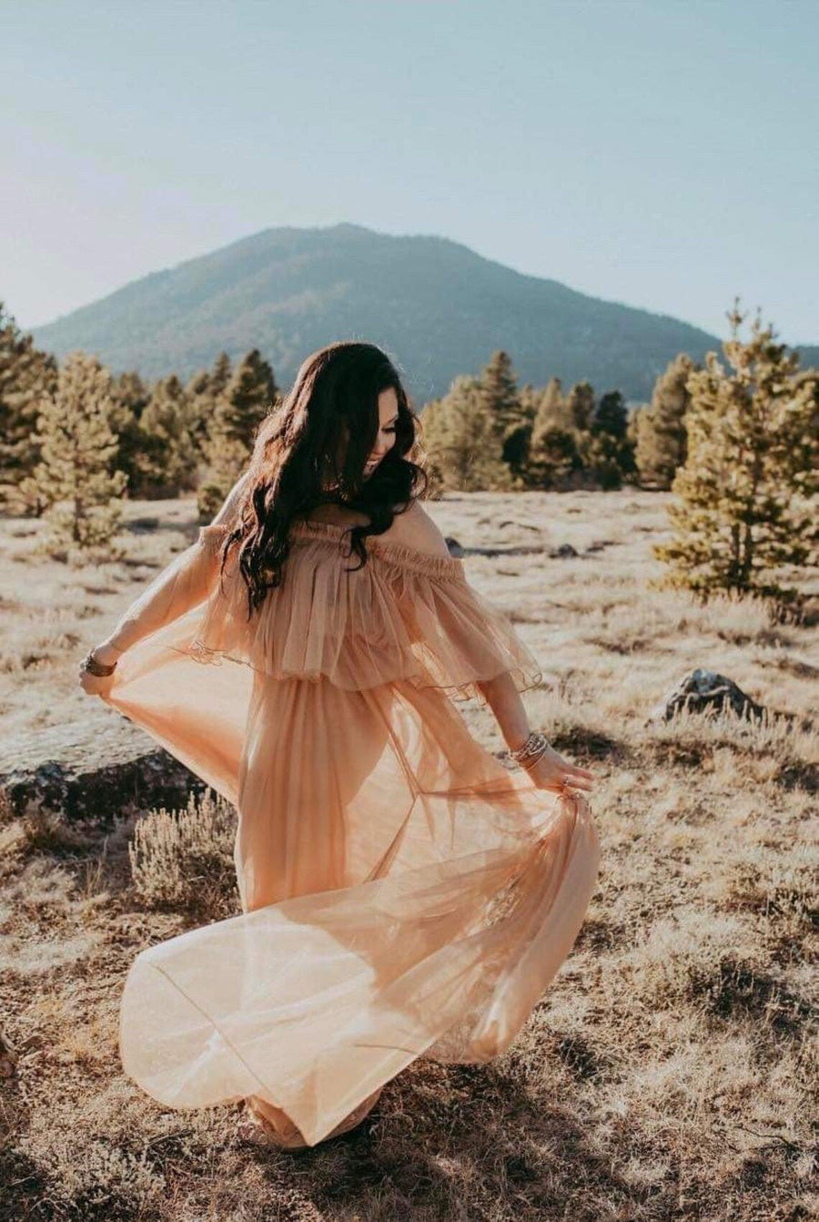Whisper Maternity Tulle Unique Boho Dresses S-XL US women's letter Whisper Maternity Tulle Unique Boho Dresses S-XL US women's letter