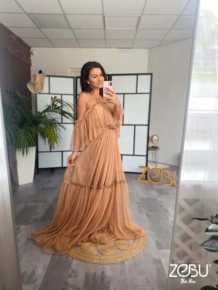 Whisper Maternity Tulle Unique Boho Dresses - Pregnancy - maternity clothes - ZeBu Be You