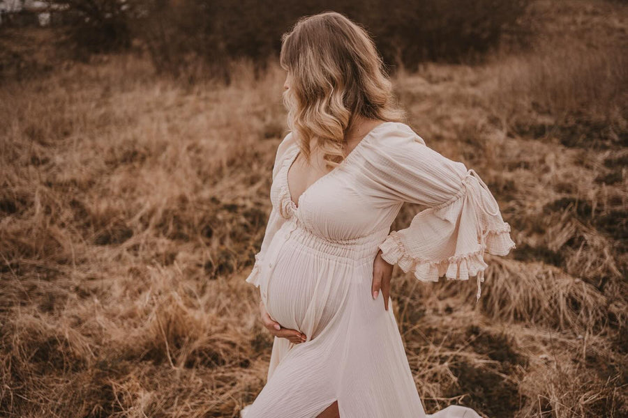 Wildflower | Boho Dress for Women, Gauze Vintage Dress For The Session - Pregnancy - maternity clothes - ZeBu Be You