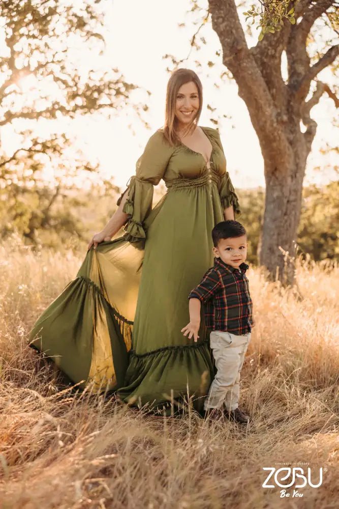 Wildflower Maternity Silk Unique Boho Dresses Plus size / mahogany Wildflower Maternity Silk Unique Boho Dresses Plus size / mahogany