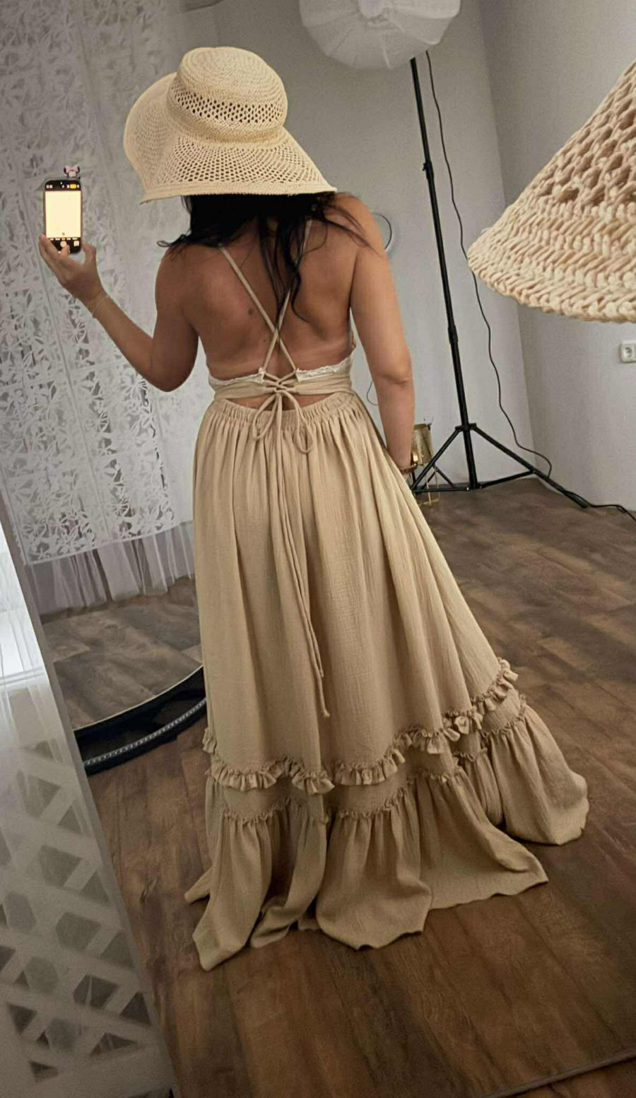 Yvonne - Boho dress for photoshoot - Pregnancy - maternity clothes - ZeBu Be You