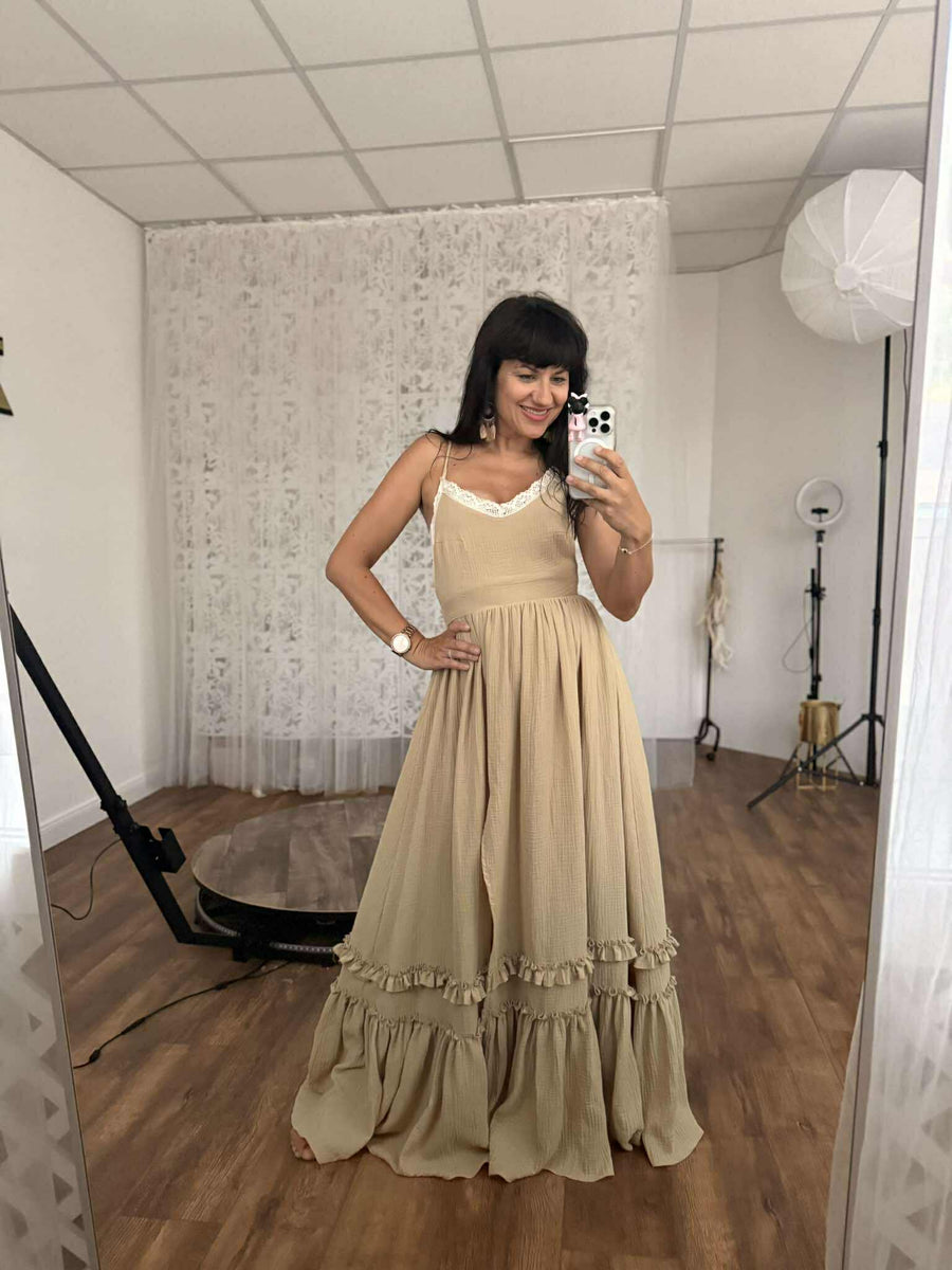 Yvonne - Boho dress for photoshoot - Pregnancy - maternity clothes - ZeBu Be You
